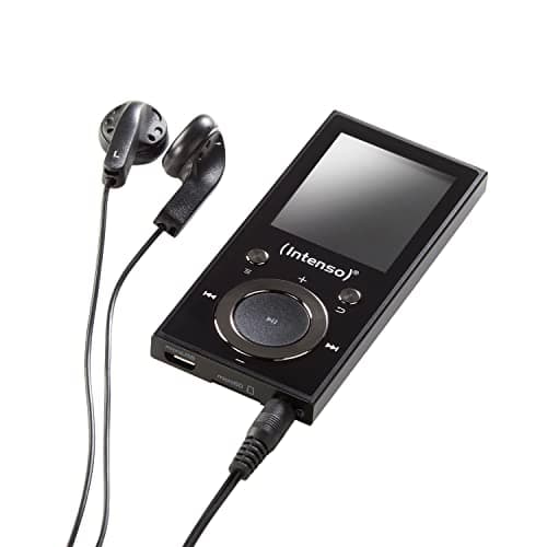 Image of Intenso Video Scooter BT MP3 Player with Bluetooth 5.0, 1.8 Inch Colour Display, 64 GB MicroSD, USB-C, up to 18 Hours Battery, Includes Headphones, Black