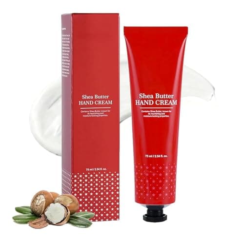 Image of Shea Butter Hand Cream for Dry Cracked Hands, Honey & Almond Extracts, Anti-Hand Wrinkles, Deep Moisturizing and Nourishing, Fast Absorbing Non Greasy Hand Moisturizer, for Women & Men (1)