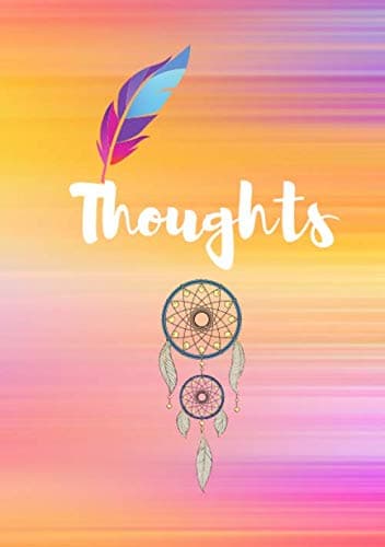Image of Thoughts: Dream Catcher Notebook Journal Pastel Pink (Lined A5 Notebooks)