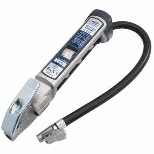 Image of Draper 16230 Professional Air Line Inflator with Lock-On Connector, Multicoloured