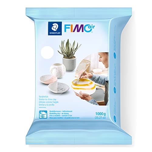 Image of STAEDTLER 8101-0 FIMO Air Basic - Air-Drying Modelling Clay, 1 kg - White