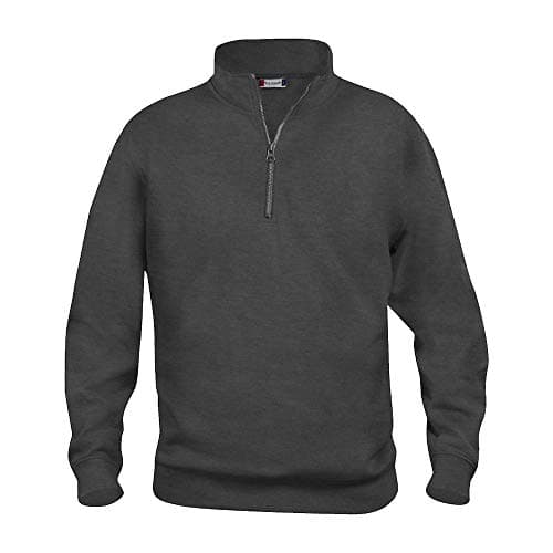 Image of Clique - Basic half-zip sweatshirt - Grey - XXX-Large