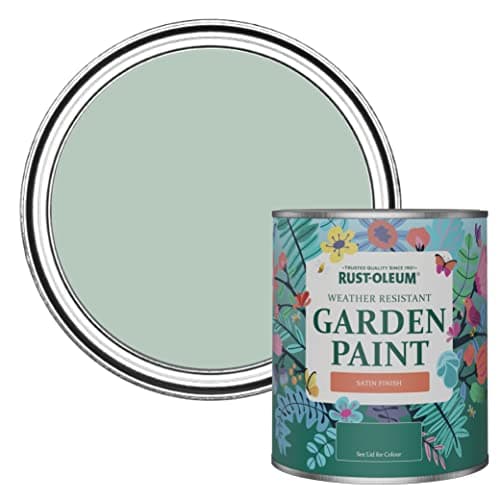Image of Rust-Oleum Green Mould-Resistant Garden Paint In Satin Finish - Leaplish 750ml