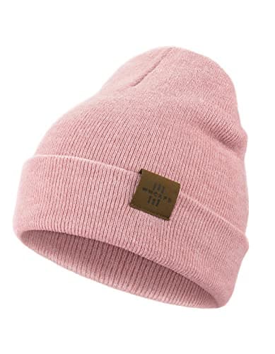 Image of Wmcaps Beanie for Kids, Stretchy Childrens Thermal Insulated Wolly Hat with Turn Up for Boys and Girls, Double Layer for Winter Autumn