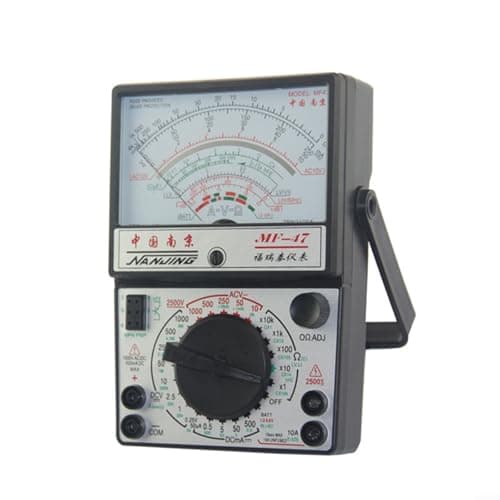 Image of Analogue Multimeter Voltimeter Electrical Continuity Tester, Pointer Multimeter Tester, Ammeter Ohmmeter Battery Tester, MF-47 AC/DC 1000V