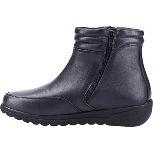 Image of Fleet & Foster Womens Morocco Twin Zip Leather Ankle Boots