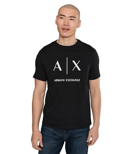Image of Armani Exchange Mens T-Shirt - Black UC001