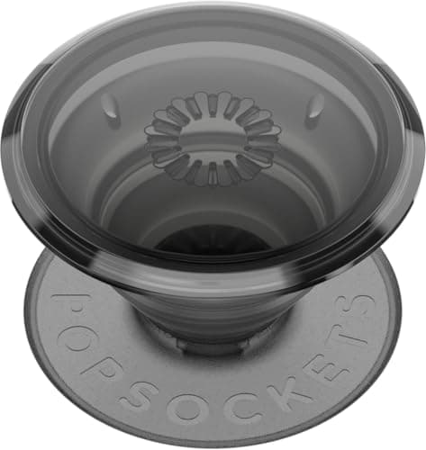 Image of PopSockets Adhesive Phone Grip, Holder, Phone Stand, Black - Translucent Black Smoke