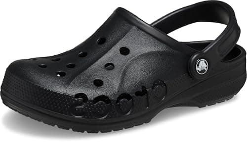 Image of Crocs Unisex Baya Clogs, Black,8 UK Men/ 9 UK Women