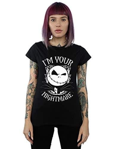 Image of Disney Women's Nightmare Before Christmas Nightmare T-Shirt Black XX-Large