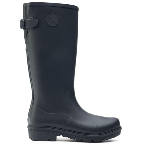 Image of Fitflop Women's Wonderwelly - Tall Rain Boot, Midnight Navy, 5 UK