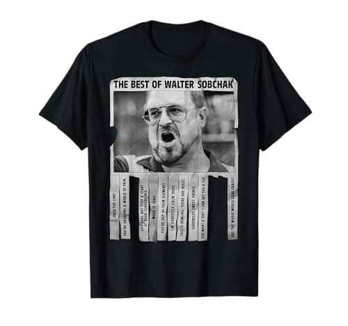 Image of The Big Lebowski Best Quotes Of Walter Sobchak Poster T-Shirt