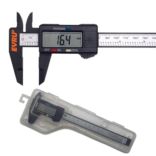 Image of Digital Vernier Caliper,150mm 6 Inch Electronic Micrometer Caliper With Large Lcd Screen,Inch/Metric Conversion,24cm Ruler,Precision Depth Gauge Measuring Tool for DIY,Household,Jewelry,Woodworking
