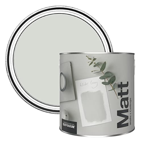 Image of Rust-Oleum Colours Matt Emulsion Wall and Ceiling Paint - Winter Grey 2.5L