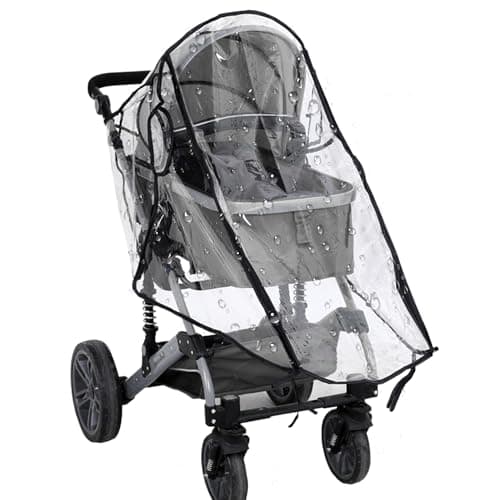 Image of 1 Pc Universal Rain Cover for Pushchair Transparent and Durable Rain Covers for Pram Easy to Store Universal Pram Rain Cover Suitable for Most Pushchair