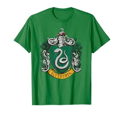 Image of Harry Potter Drawn Slytherin Crest T-Shirt