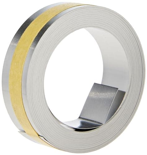 Image of Dymo Rhino M1011 12 mm x 6.4 m Embosser Labels Non-Adhesive - Stainless Steel