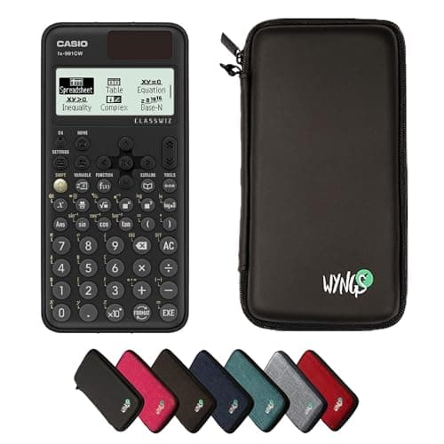 Image of Casio fx-991CW including a WYNGS protective case in Black - Basic Set