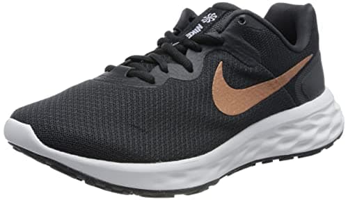 Image of NIKE DC3729-009 Revolution 6 Next Nature Women DK Smoke Grey/Metallic Copper UK 3