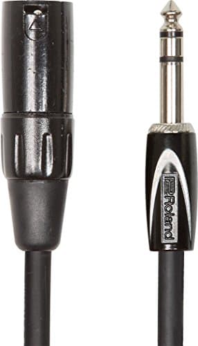 Image of Roland Black Series Balanced Interconnect Cable—1/4-Inch Trs Male To Xlr Male, 10Ft/3M - Rcc-10-Trxm
