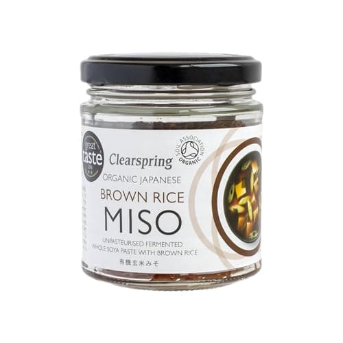 Image of Clearspring Organic Japanese Brown Rice Miso Paste | Unpasteurised | 150g | Traditionally Fermented | High in Protein | Vegan | Great Taste Award