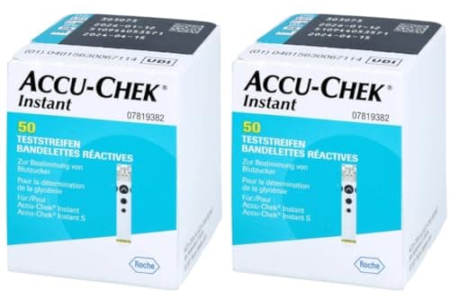 Image of Accu-Chek Instant Blood Glucose Test Strips, 100 Count, for Accurate Monitoring