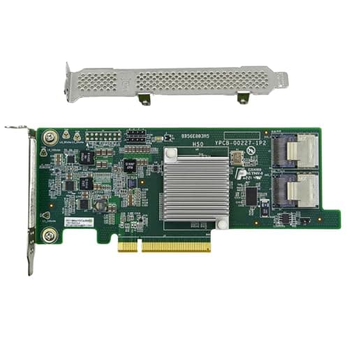 Image of KCMconmey LSI 9207-8i Controller HBA Card, LSI 2308 SATA SAS Host Bus Adapter. 2 * SFF-8087 Internal 6Gbps, PCI-e 3.0 x8. IT Mode Firmware. Non RAID.