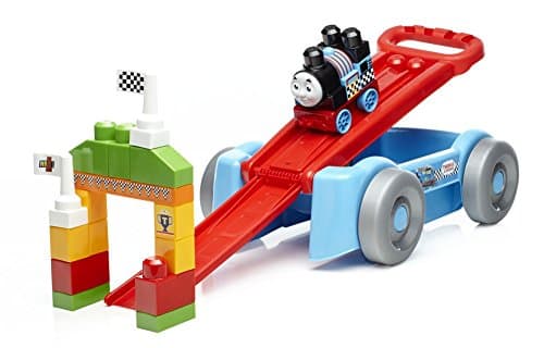 Image of Mega Bloks DXH57 Thomas Racin Railway Wagon Playset