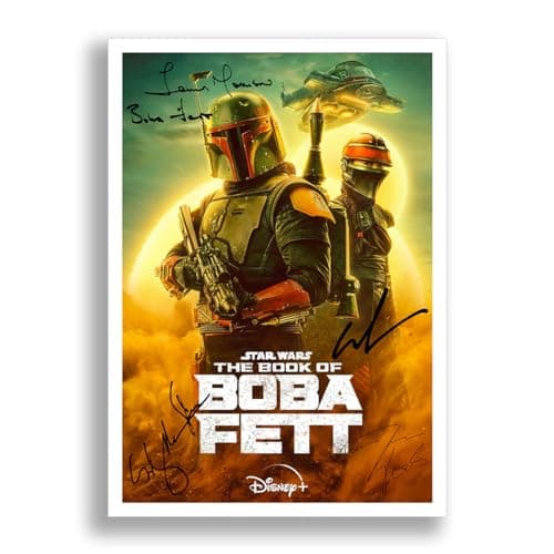 Image of The Book Of Boba Fett Cast Signed Autograph A4 Poster Photo Print TV Show Season Series Framed Boxset Memorabilia Gift Star Wars (POSTER ONLY)