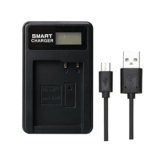 Image of DMWBLC12 DMW-BLC12 Battery Charger DMW BLC12 Charger for Panasonic Lumix FZ1000,FZ200,FZ300,G5,G6,G7,GH2,DMC-GX8