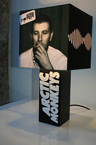 Image of The Record's Ticking Handmade Arctic Monkeys Lamp + Album Cover Shade. Alex Turner, AM