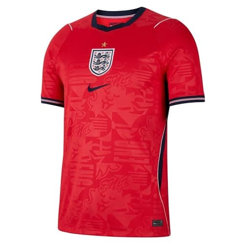 Image of Nike Men's ENT Dri-Fit SS Stadium Away Jersey, Speed Red/Obsidian/White/Obsid, M