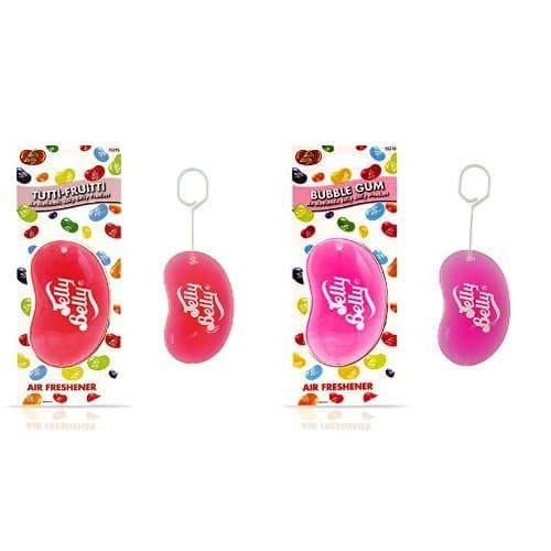 Image of Jelly Belly 3D Jelly Bean Air Freshener - Tutti Frutti & Bubble Gum Scent
