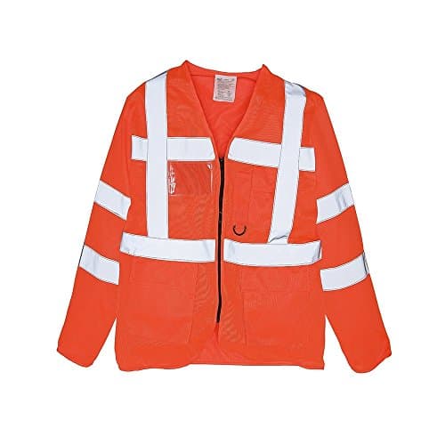 Image of Yoko Hi-Vis Executive Long Sleeve Waistcoat (Hvj800) Size XL Color Orange