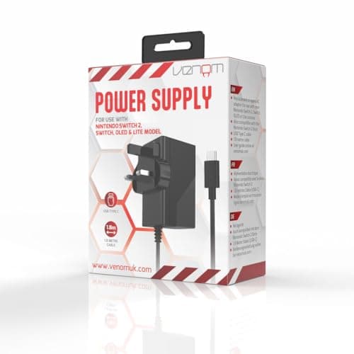 Image of Venom Switch 2 Fast Charge 60W Power Adaptor (Nintendo Switch 2)
