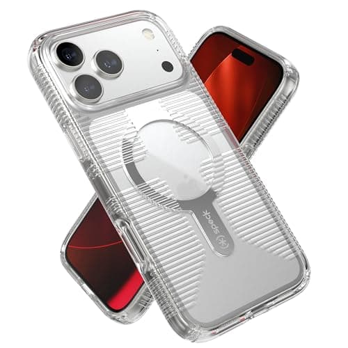 Image of Speck GEMSHELL Grip +MS Case for iPhone 17 Pro Max - Clear/Clear | Slim Protective Grip | Drop Protection | MagSafe Compatible