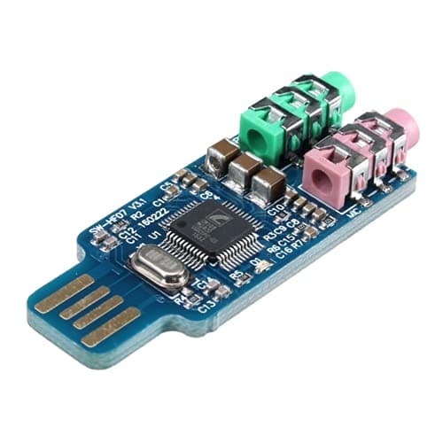 Image of DollaTek Free Drive USB Sound Card Notebook Computer External Sound Card Module USB CM108 Sound Card Chip