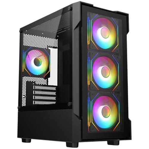 Image of COMPUZONE Gaming PC Tower • Intel Core i5 • 16GB RAM • GTX750 4GB • 256GB SSD & 1TB HDD • 500W PSU • Windows 11 • Wifi • RGB Case • Gaming PC Set