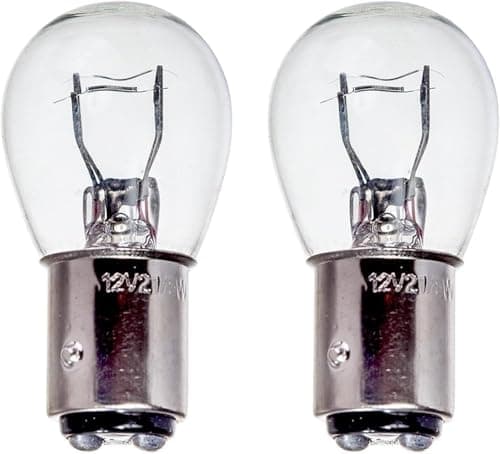 Image of Waxacar 2 x P21/5W BAY15D 380 12v Clear Stop Brake Tail Light Car Bulbs (Staggered Pins, Dual Filament) - TWIN PACK