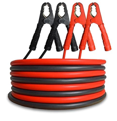 Image of Maypole Heavy Duty 3m Jump Leads Copper Coated Aluminium Booster Cables 450A, for Large Cars Van, 4×4’s, Agricultural Vehicles up to 4000cc