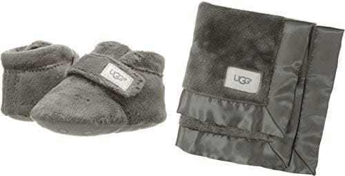Image of UGG Unisex Baby Bixbee and Lovey Fashion Boot, Charcoal, 4 UK