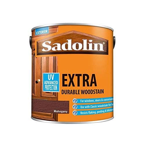 Image of Sadolin EXTRA WOODSTAIN (YELLOW TIN) 2.5lt - Mahogany