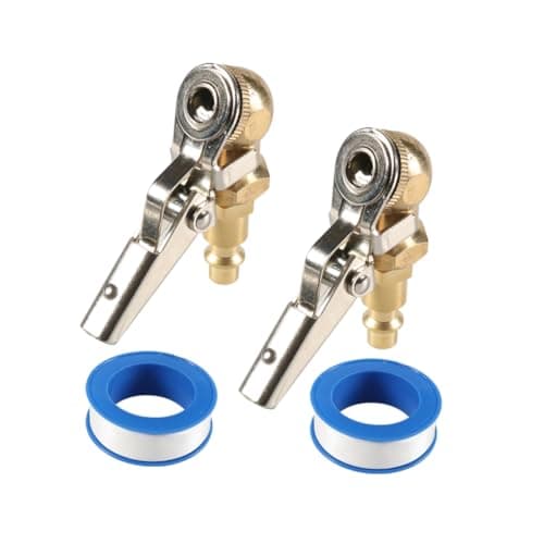 Image of Begchy 1/4 Female Thread NPT Tyre Inflator Chuck with Closed and Clip, Locking Air Inflator Chuck, Tyre Inflator with Air Fill Chuck Quick Connector