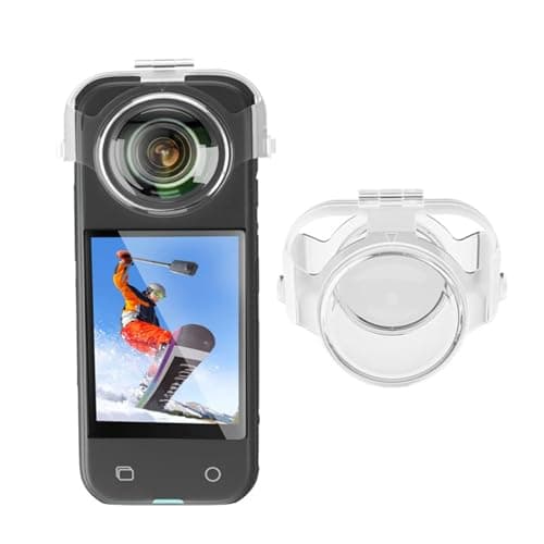 Image of Transparent Lens Cap Compatible for Insta360 X3 Panoramic Camera Detachable Camera Protector Gimbal Lens Cover Camera Shell Guard Accessories