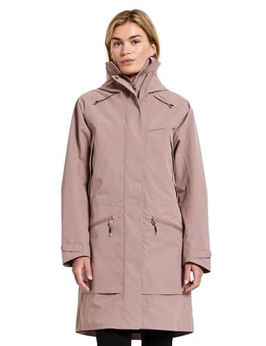 Image of Didriksons - Ilma Parka - Women's Jacket - Waterproof Coat - Shell Jacket - Autumn and Spring Parka - Pink