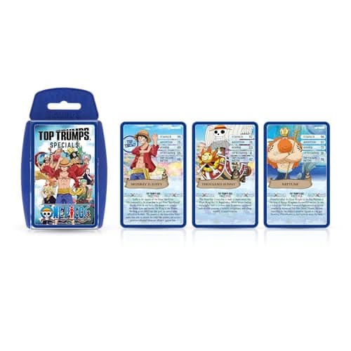 Image of Top Trumps One Piece Specials Card Game, Play with Luffy, Nami, Zorro, Chopper and Sanji, Educational Gift and Toys for ages 8 up
