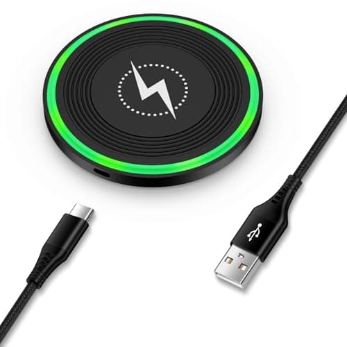 Image of Fast Wireless Charger Samsung Wireless Charging Pad for Samsung Galaxy S26 Ultra/S25 FE/S24/S23/S22/S21/S20, 15W Wireless Phone Charger for Google Pixel 10 Pro/10/9 Pro/9a/9/8/7, iPhone 17 Pro/16/15