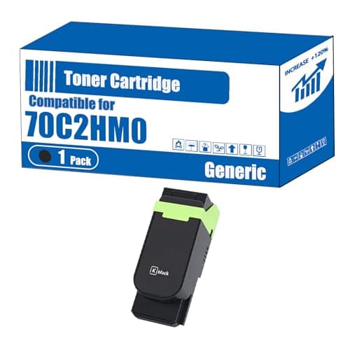 Image of Compatible for Lexmark 70C2HM0 70C2HK0 70C2HC0 70C2HY0 Toner Cartridge CS310dn CS310n CS410dn Printers, High Yield 4000 Pages, Accurate Imaging Rich Colors (1 Pack Black)