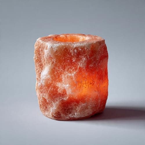 Image of 100% Himalayan Natural Therapeutic Rock Salt Candle Holder - Pink Salt Crystal Tealight Holder | Ideal Home Décor Gift - 1pc in a Cardboard Box - From Punjab, Pakistan