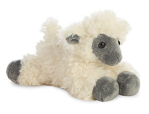 Image of Aurora, 31376, Mini Flopsies Face Sheep, 8In, Soft Toy, White